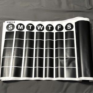 Chalk Broad Wall Calendar Decal